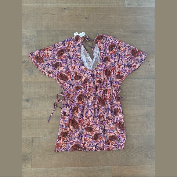 seafolly native kimono swim coverup new nwt dress - Picture 3 of 7